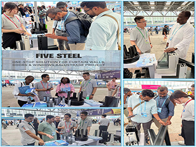 FIVE STEEL curtain wall,doors and windows appeared at the 135th Canton Fair, the scene continued to be popular!