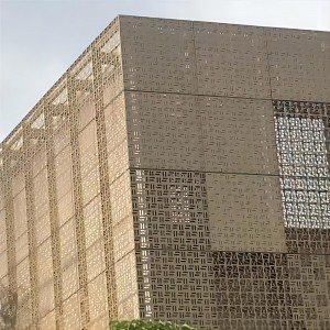 Perforated Hardboard Aluminum Curtain Wall Panel Facade Manufacturer