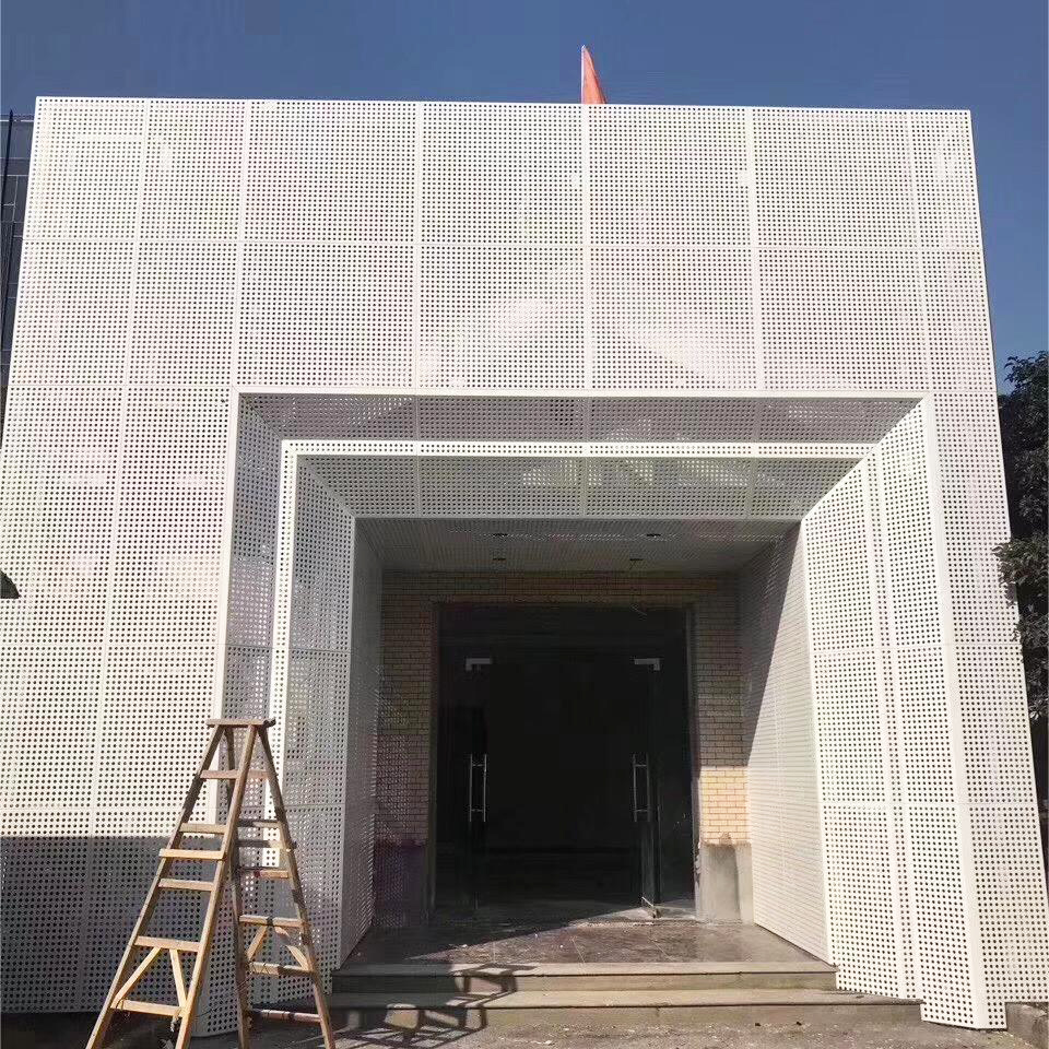 Building exterior wall aluminum veneer curtain wall