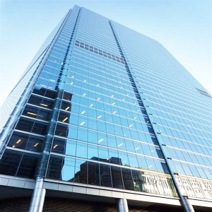 Soundproof Unitized Aluminum Cladding Unique Design Glazing Curtain Wall