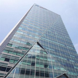 Hot Sale Facade Spider System Tempered Unitized Aluminium Glass Curtain Wall