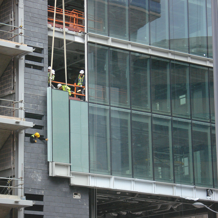 Application of glass curtain wall in design