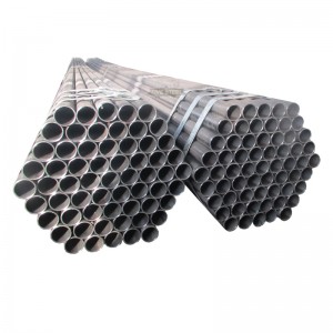 DN50mm sch40 black welded round steel pipe for construction