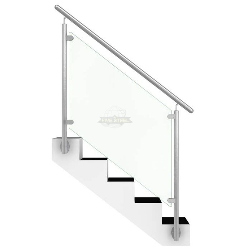 Manufacture Outdoor Modern Design Stainless Steel Glass Balustrade For Stairs