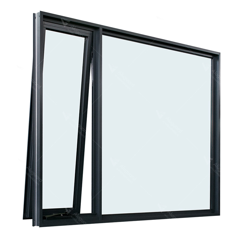 Aluminum small window awning Drawing bottom hung awning hopper window Aluminum Awning Window For House